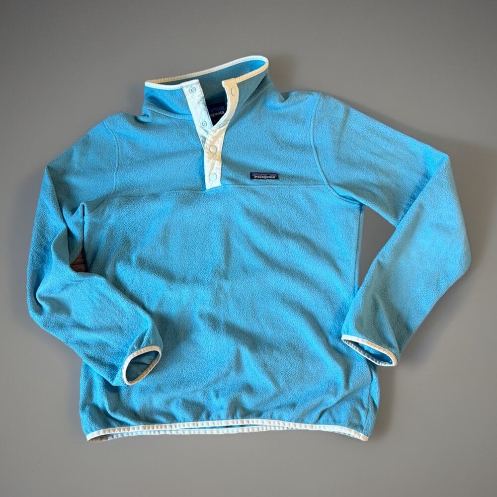 Patagonia Light Blue Snap-T Fleece Pullover